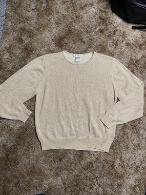 Talbots Made in Hong Kong Long Sleeve Sparkle Sweater Size Medium